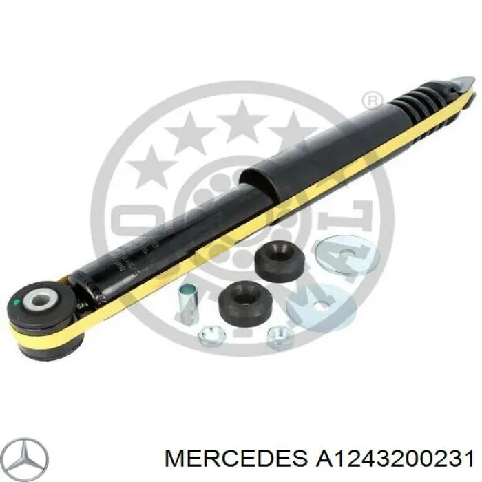 Купити A1243200231 Mercedes Стійка амортизатора задня