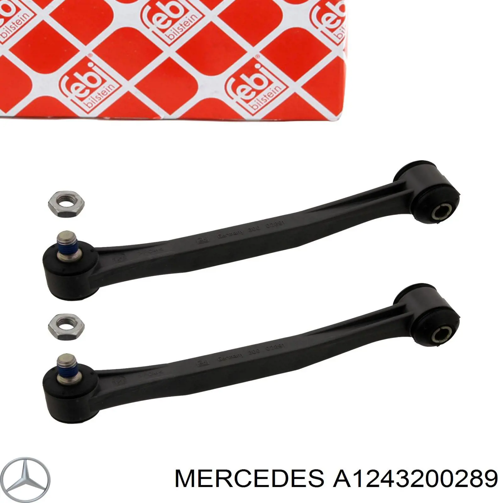 Лінк стабілізатора, заднього Mercedes A1243200289 ціна, від 5.51 USD