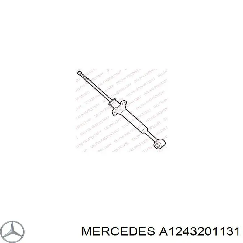 Амортизатор задній Mercedes A1243201131 ціна, від 31.38 USD