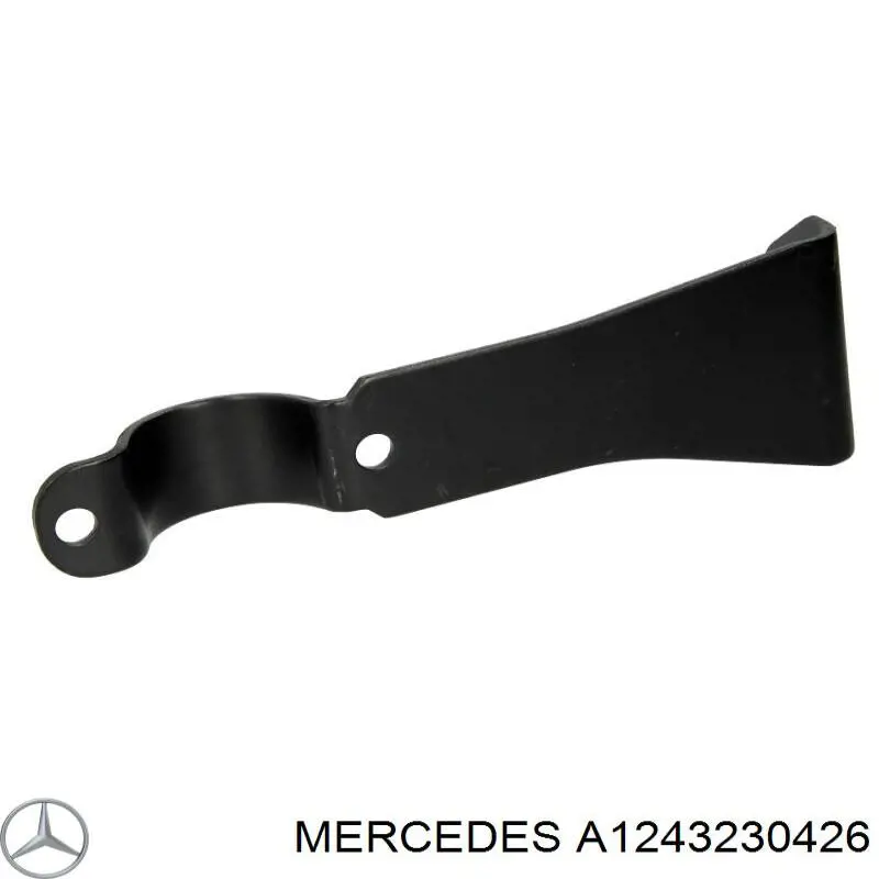 Хомут кріплення втулки стабілізатора, переднього Mercedes A1243230426 ціна, від 3.95 USD
