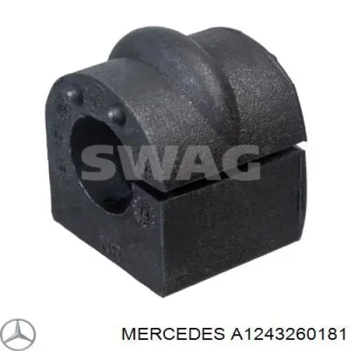 Втулка стабілізатора заднього Mercedes A1243260181 ціна, від 3.12 USD