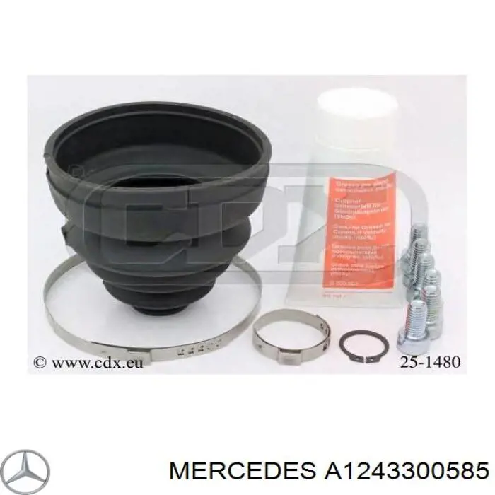 Пильник гранати внутрішній, передній півосі Mercedes A1243300585 ціна, від 305.54 USD