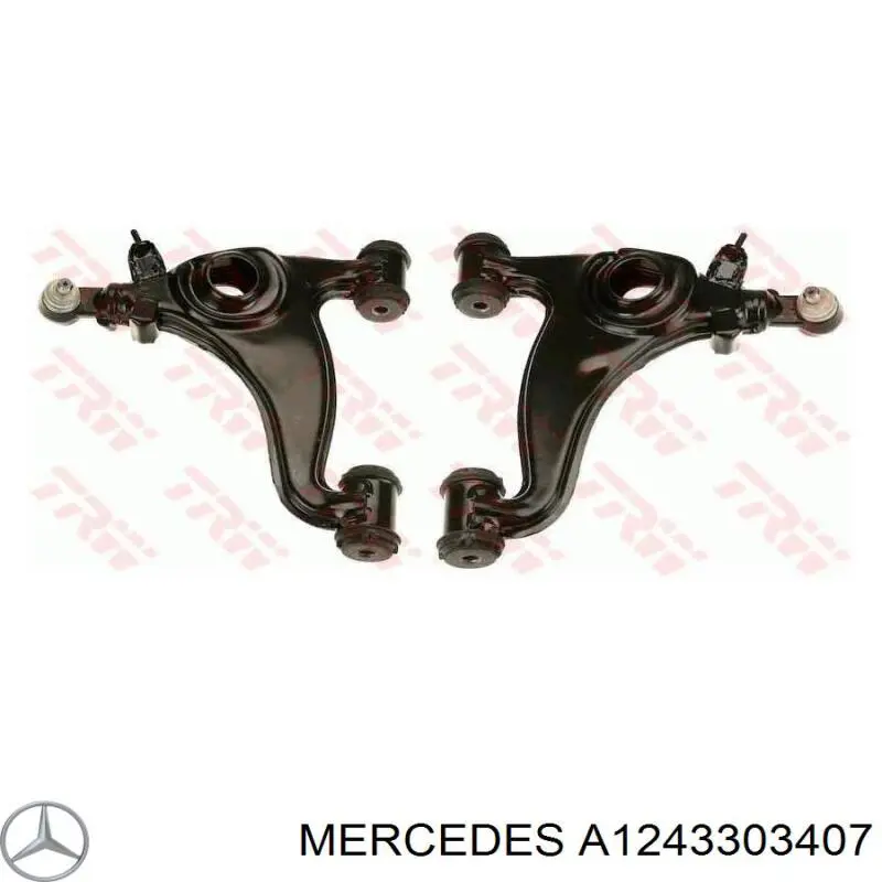 Важіль передньої підвіски нижній, лівий A1243303407 Mercedes