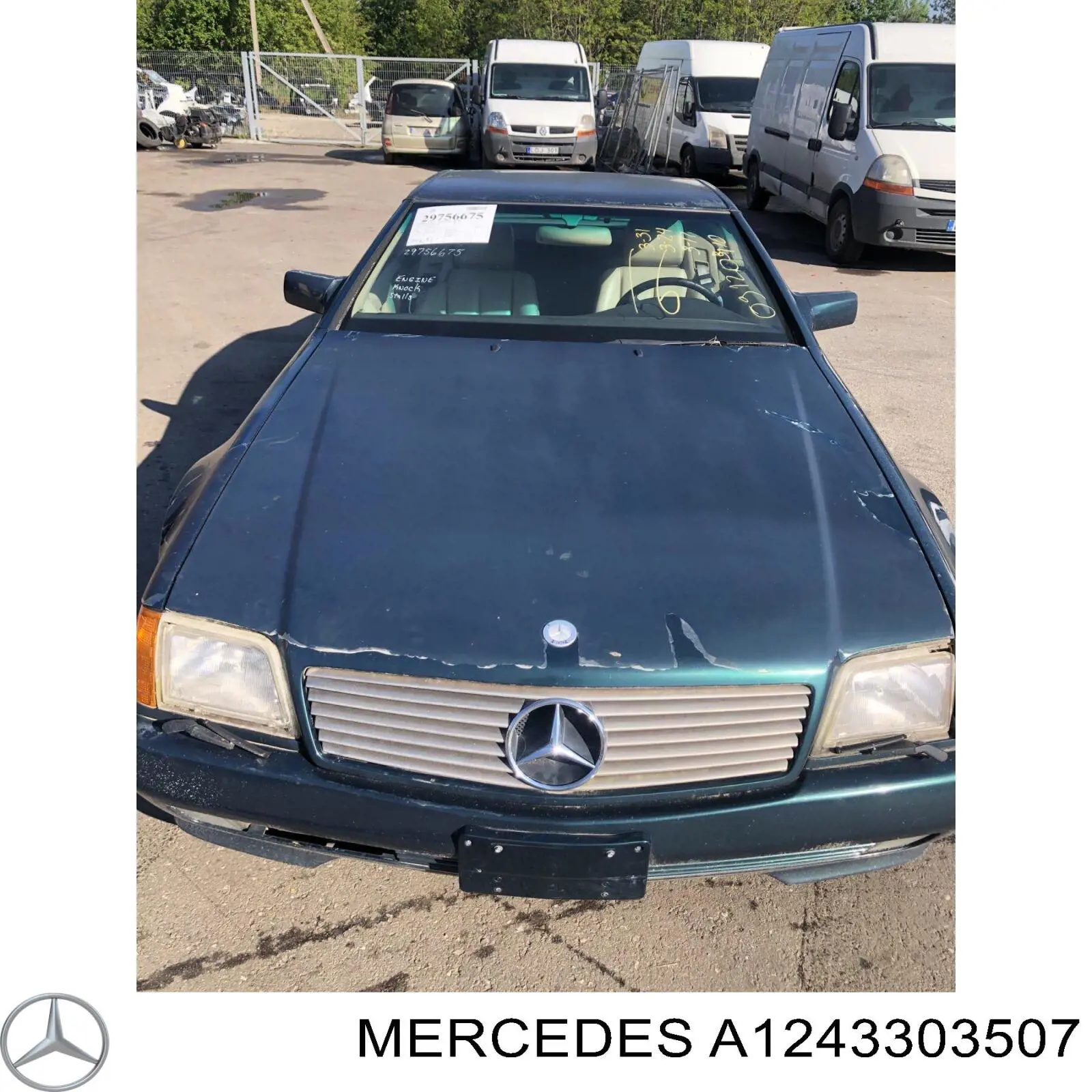 Важіль передньої підвіски нижній, правий A1243303507 Mercedes