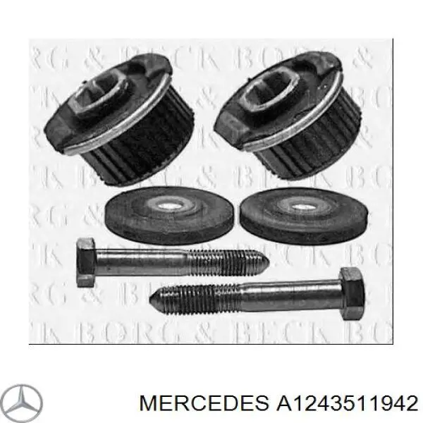 Сайлентблок задньої балки/підрамника Mercedes A1243511942 ціна, від 12.13 USD