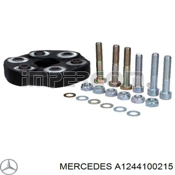 A1244100215 Mercedes Муфта кардана еластична, перед./зад.