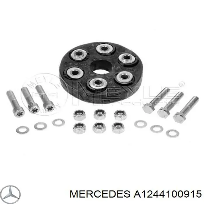 Купити A1244100915 Mercedes Муфта кардана еластична, передня