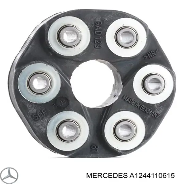 A1244110615 Mercedes Муфта кардана еластична, перед./зад.