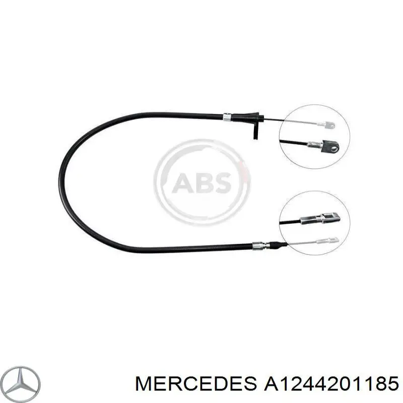 Трос ручного гальма задній, правий/лівий Mercedes A1244201185 ціна, від 8.80 USD