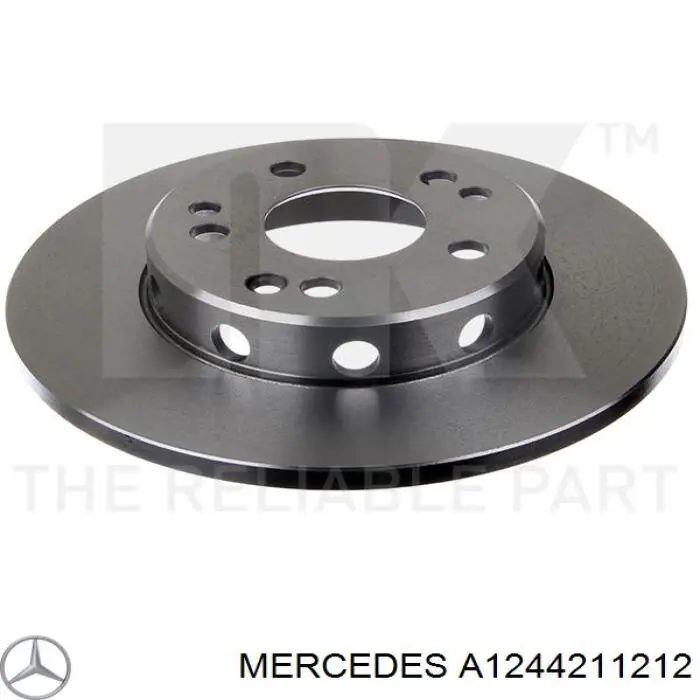A1244211212 Mercedes диск гальмівний передній