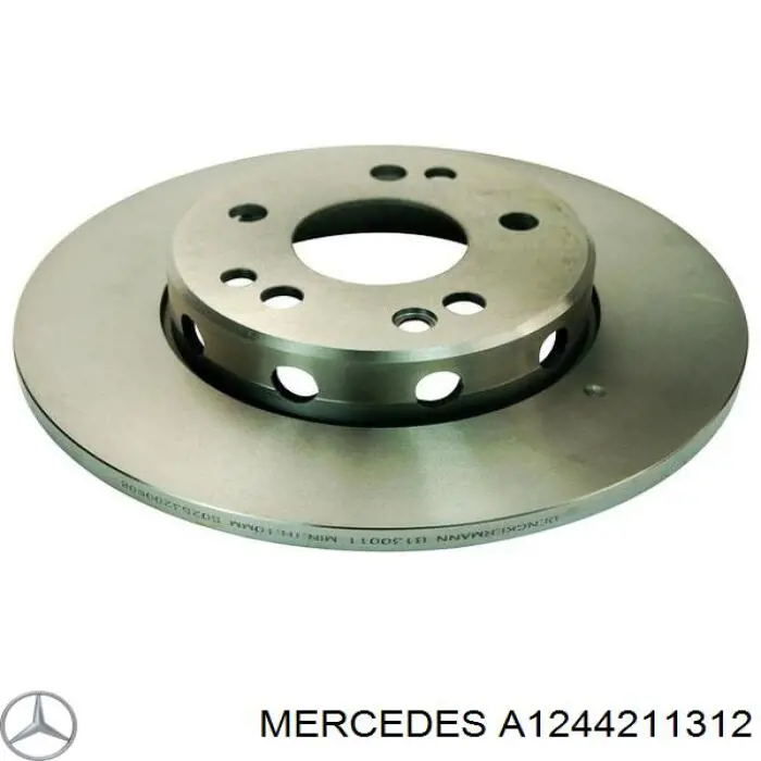 Диск переднього гальма Mercedes A1244211312 ціна, від 31.22 USD