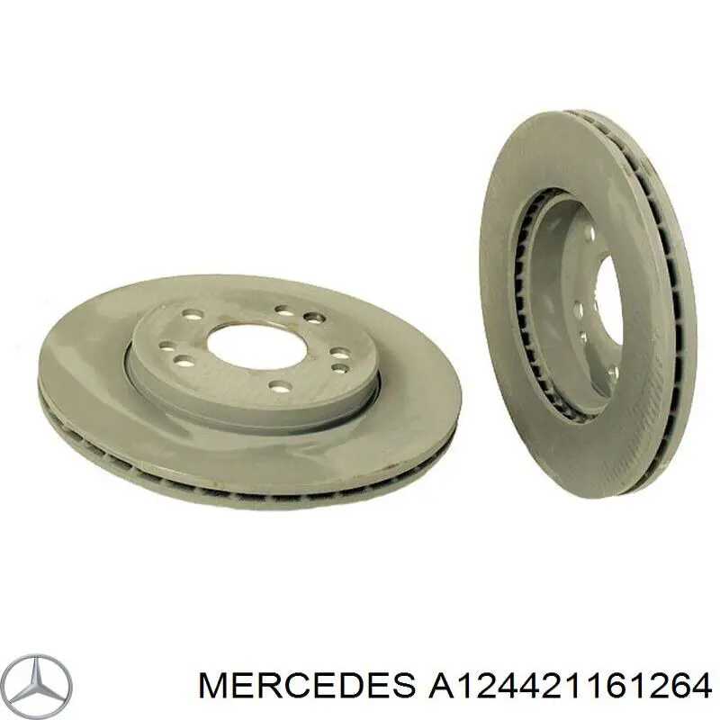 Диск переднього гальма Mercedes A124421161264 ціна, від 39.23 USD