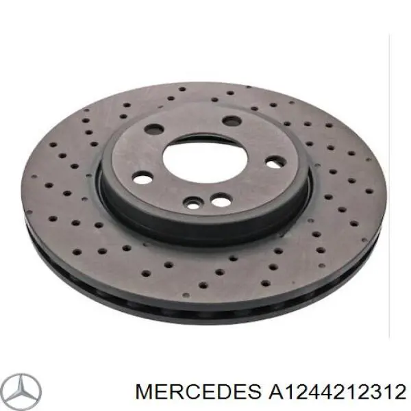 A1244212312 Mercedes диск гальмівний передній