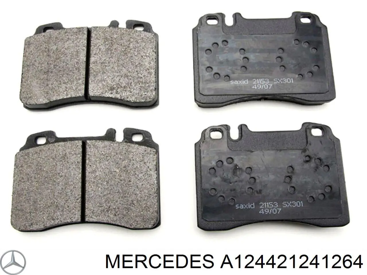 A124421241264 Mercedes диск гальмівний передній