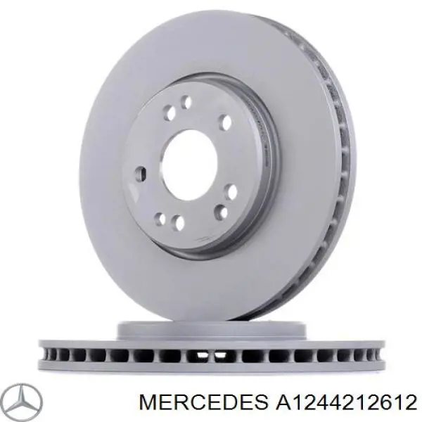 Диск переднього гальма Mercedes A1244212612 ціна, від 49.26 USD