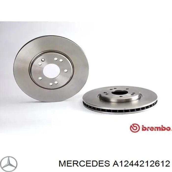 Гальмівні диски передні A1244212612 Mercedes