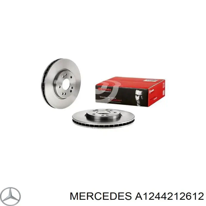 A1244212612 Mercedes диск гальмівний передній