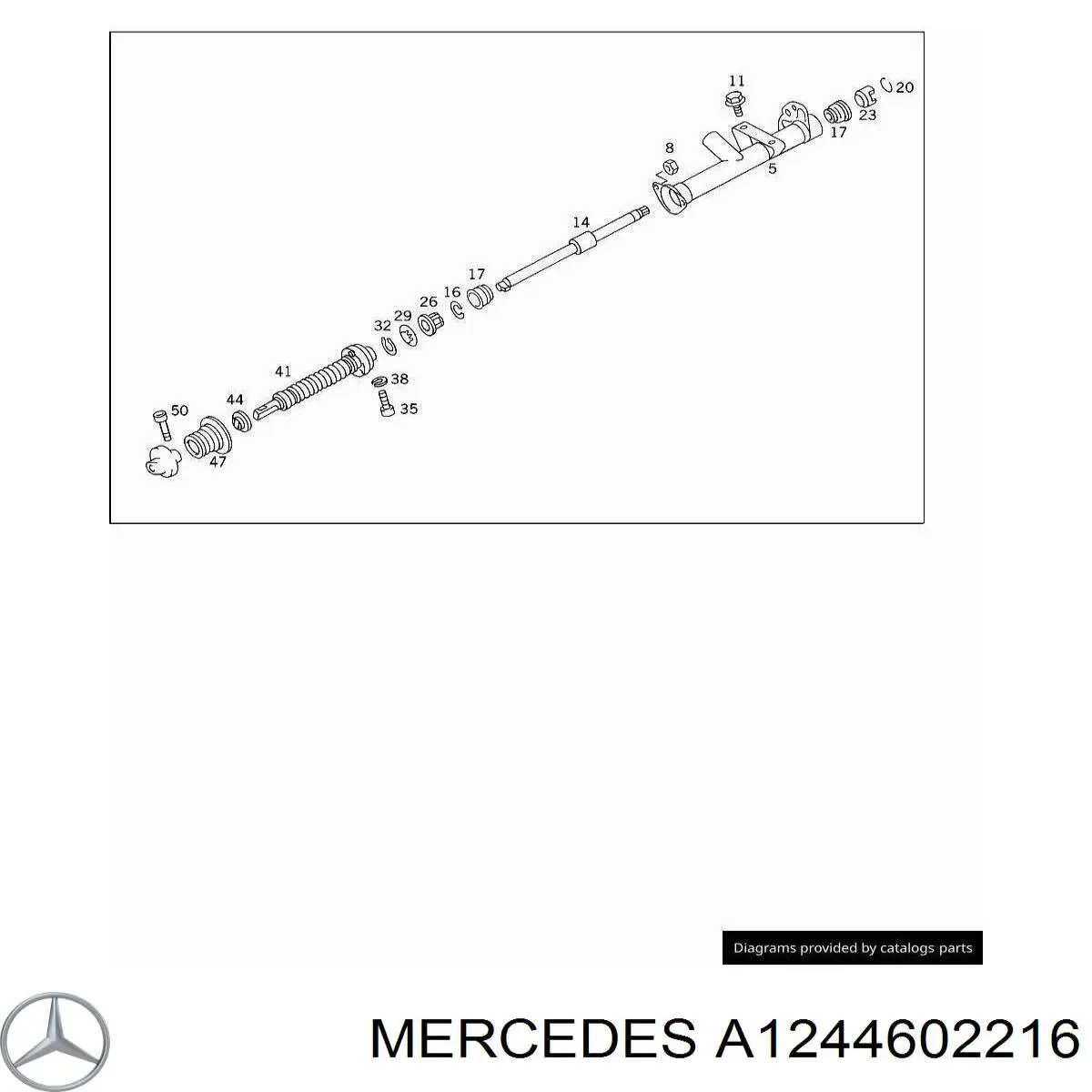 A1244602216 Mercedes Колонка рульового управління