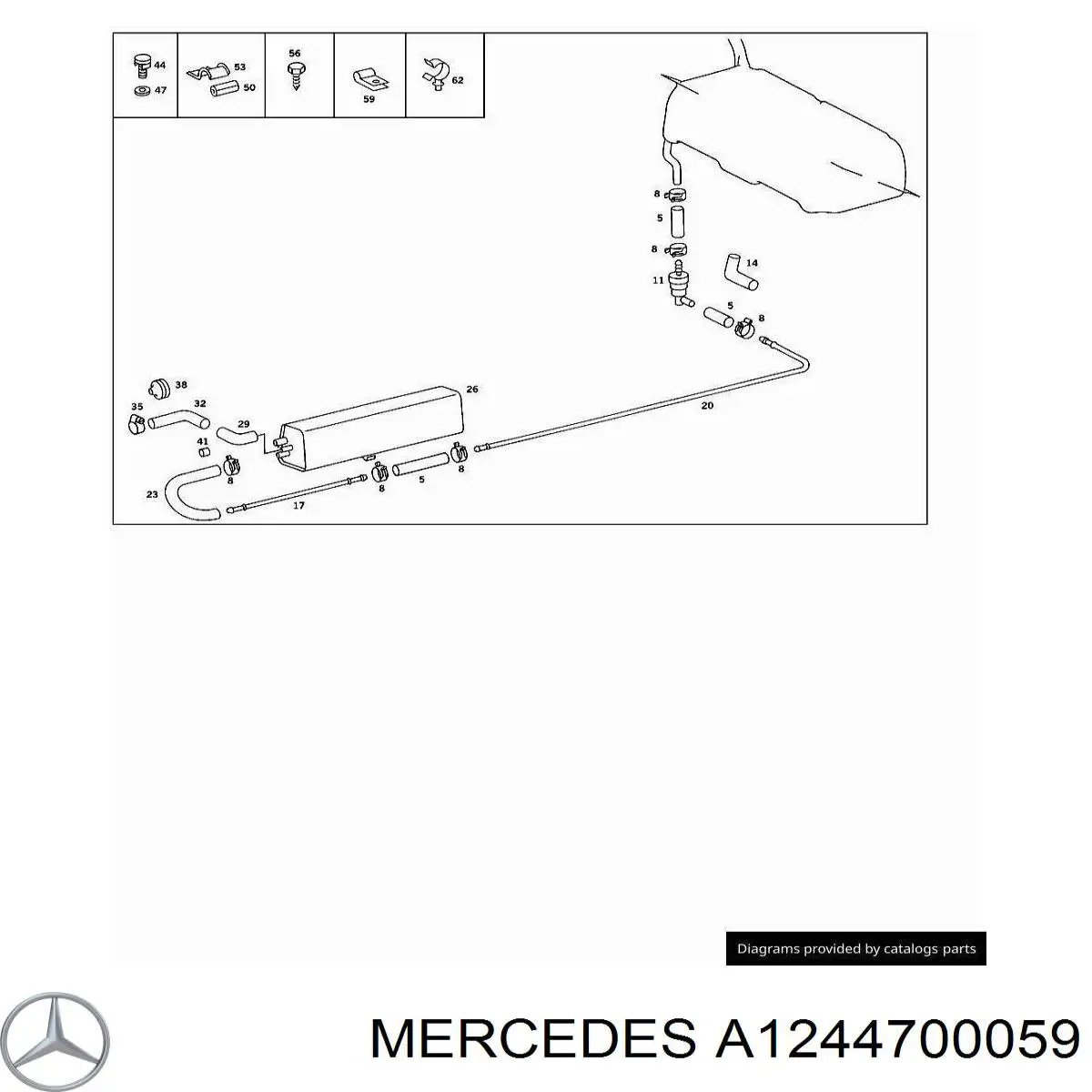  Фільтр бака паливних парів Mercedes S 