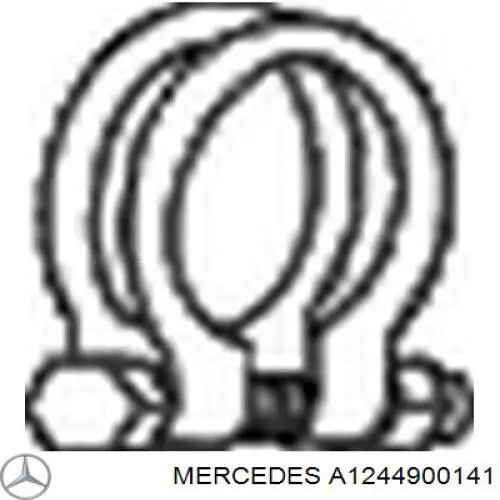 Купити A1244900141 Mercedes Хомут кріплення глушника передній