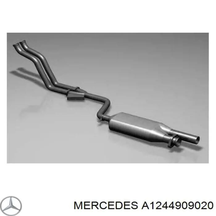 Труба приймальна (штани) глушника, передня Mercedes A1244909020 ціна, від 532.83 USD