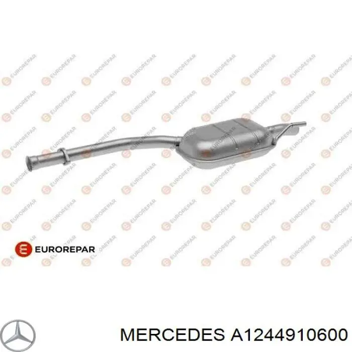 Купити A1244910600 Mercedes Глушник вихлопних газів кінцевий