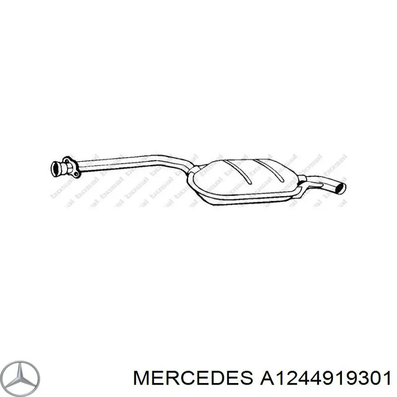 A1244902821 Mercedes Середній глушник