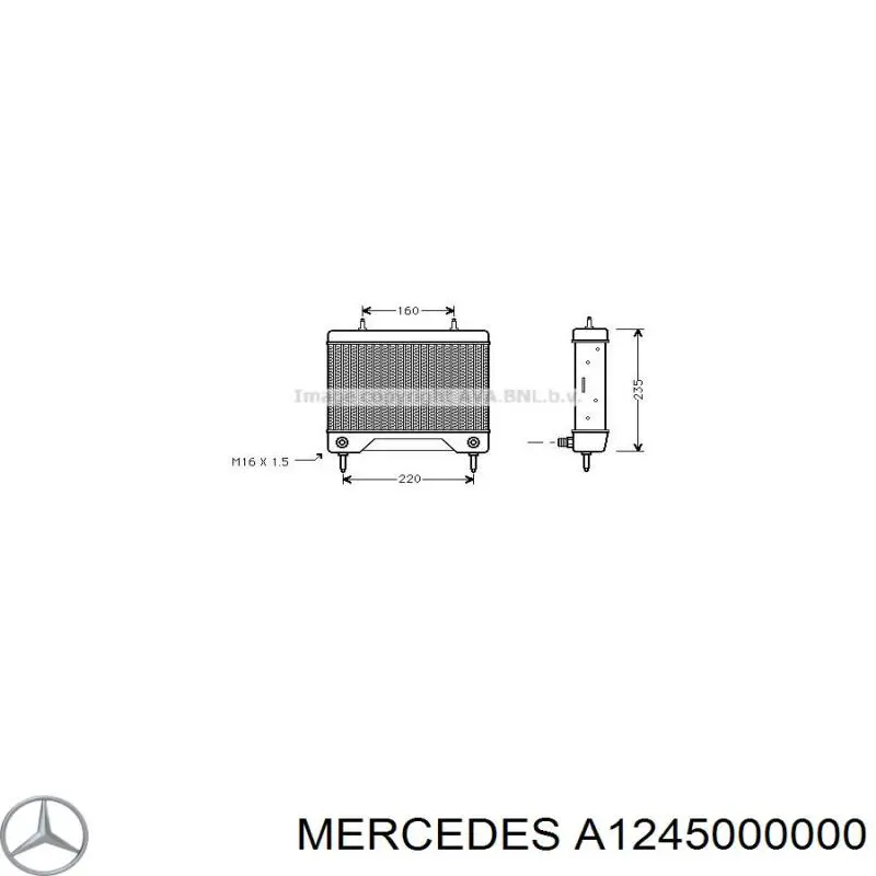 Радіатор масляний на Mercedes E (A124)