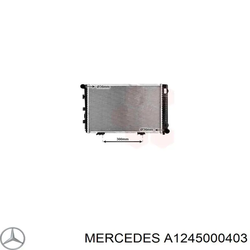 Радіатор основний Mercedes A1245000403