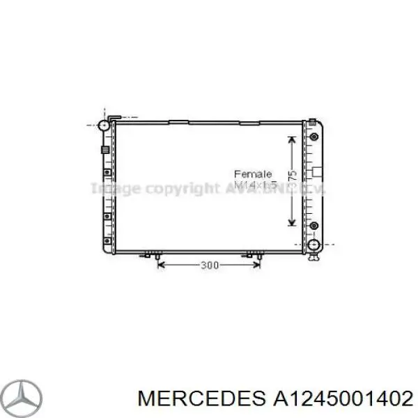 Радіатор основний Mercedes A1245001402 ціна, від 159.89 USD