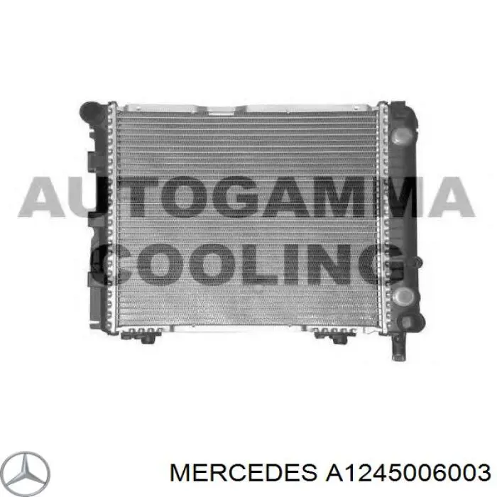 Радіатор основний Mercedes A1245006003 ціна, від 92.19 USD