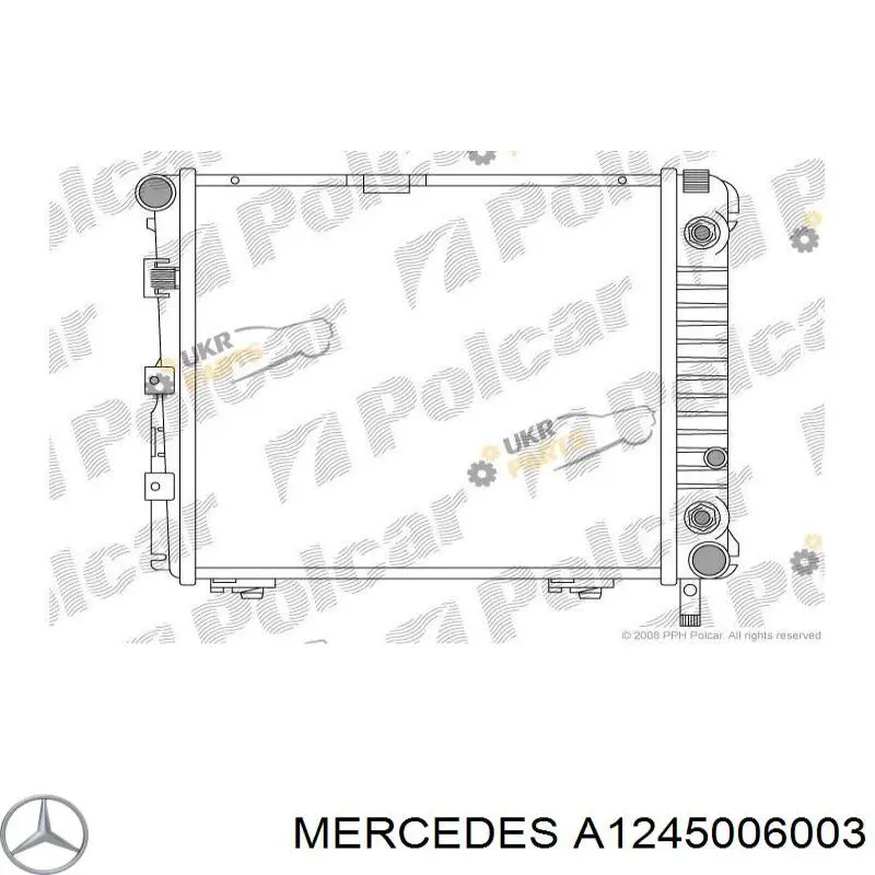 Купити A1245006003 Mercedes Радіатор двигуна
