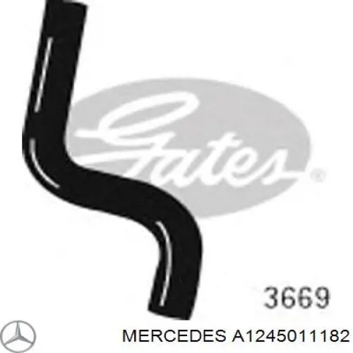 A124501158264 Mercedes шланг/патрубок радіатора охолодження, верхній