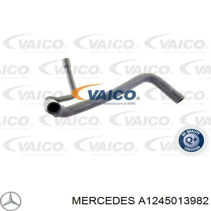 A124501398264 Mercedes Шланг/патрубок радіатора охолодження, нижній