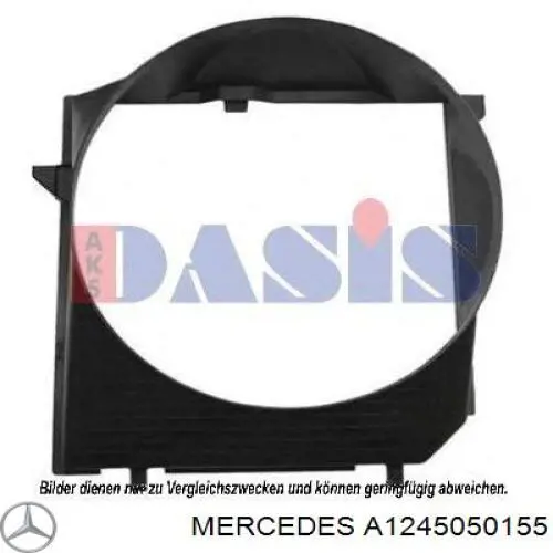 Дифузор вентилятора Mercedes A1245050155 ціна, від 25.31 USD