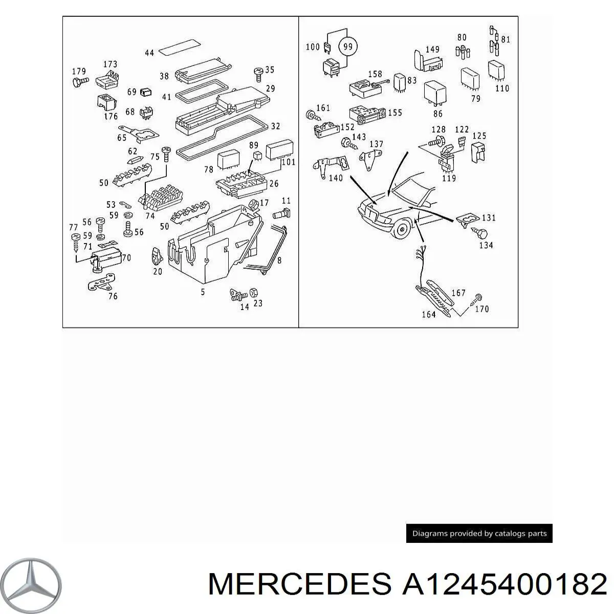 A1245400182 Mercedes 