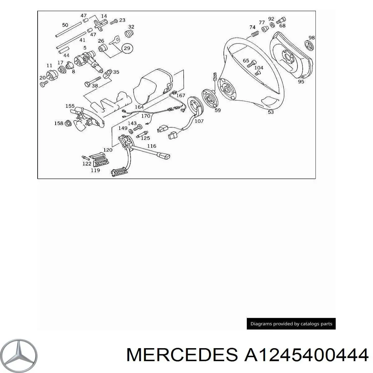 A1245400444 Mercedes Контактна група замка