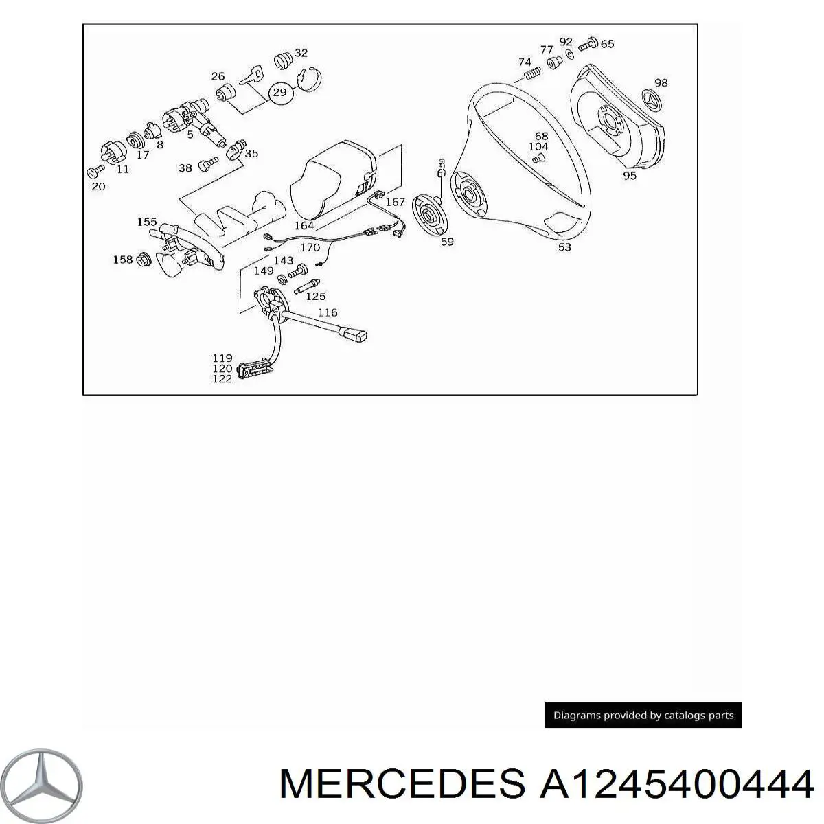 Контакти замку запалювання Mercedes A1245400444 ціна, від 43.93 USD