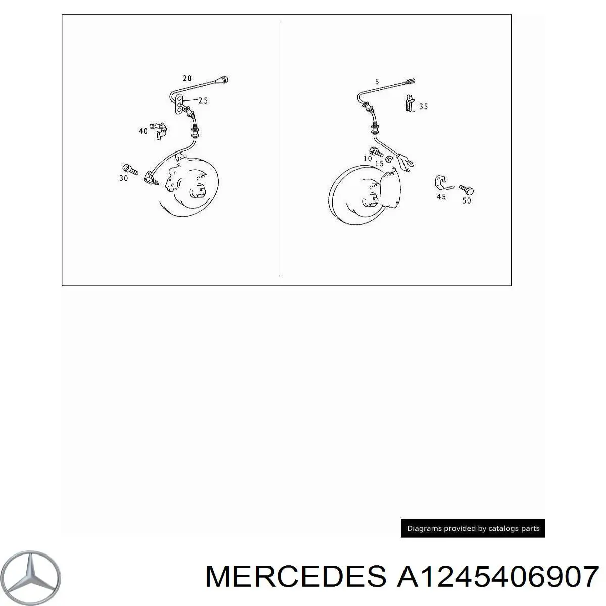  Mercedes A1245406907 ціна, від 7.45 USD