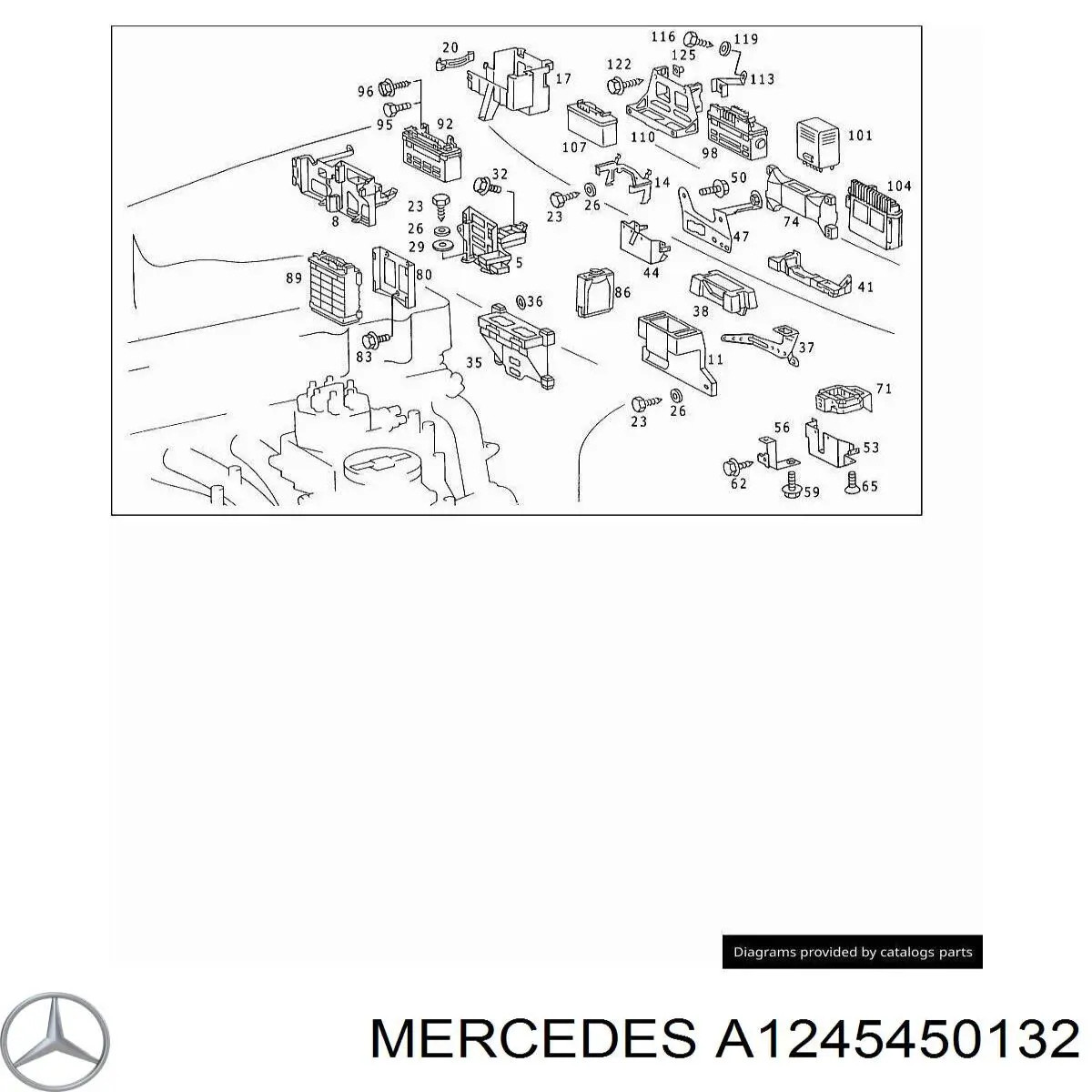  Mercedes A1245450132 ціна, від 114.02 USD