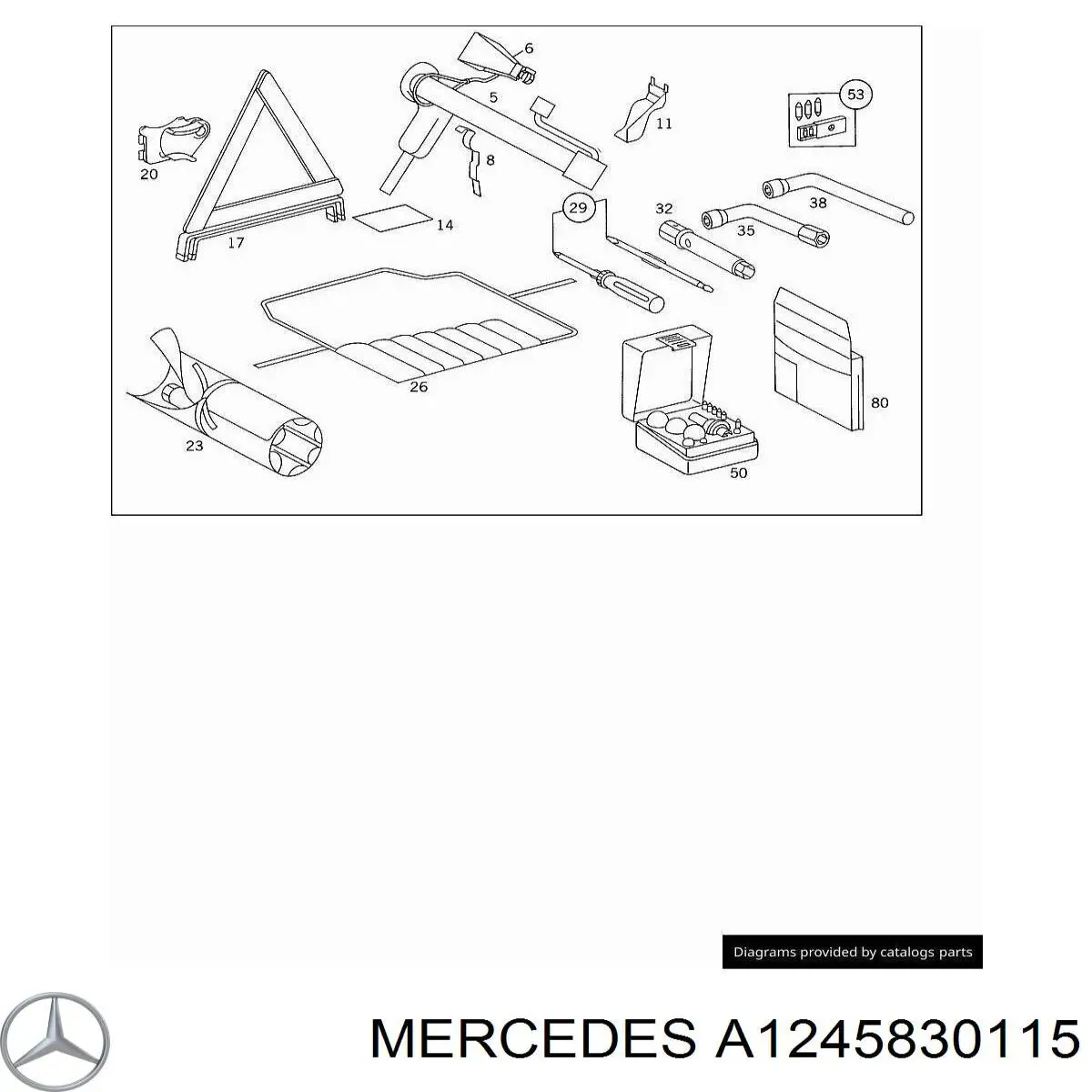 Купити A1245830115 Mercedes 