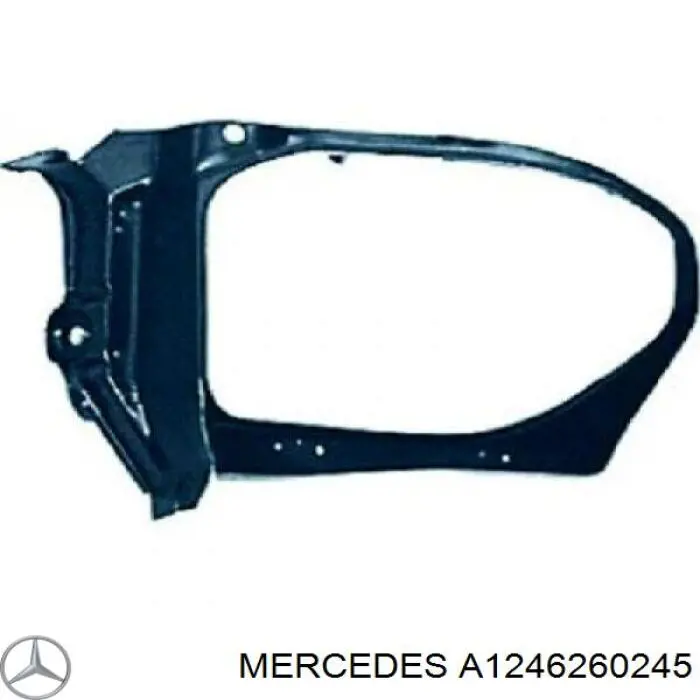 Рамка/облицювання фари правої Mercedes A1246260245 ціна, від 47.87 USD