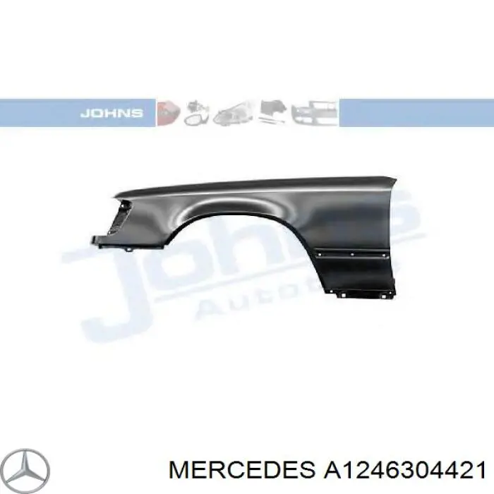Крило заднє праве Mercedes A1246302421 ціна, від 84.46 USD