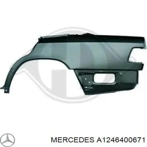 1246400671 Mercedes панель задня, багажного відсіку