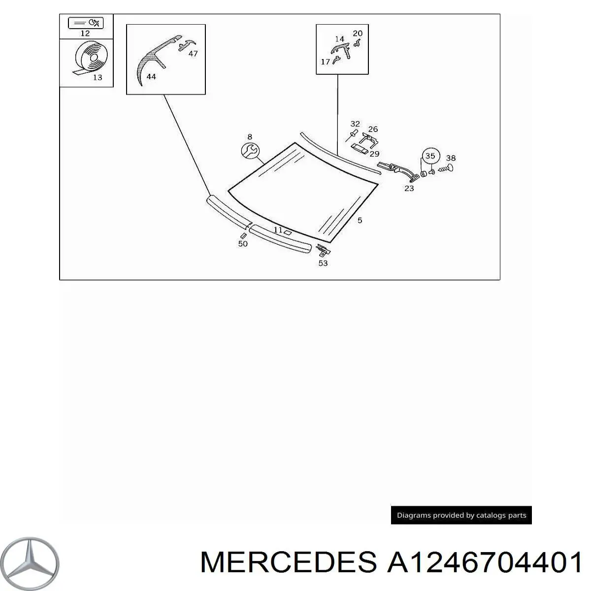 Купити Лобове скло Mercedes E  C124