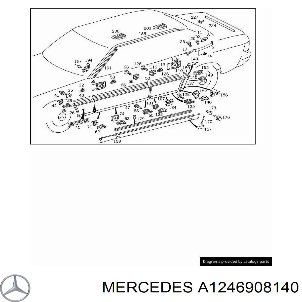  Mercedes A1246908140 ціна, від 5.07 USD