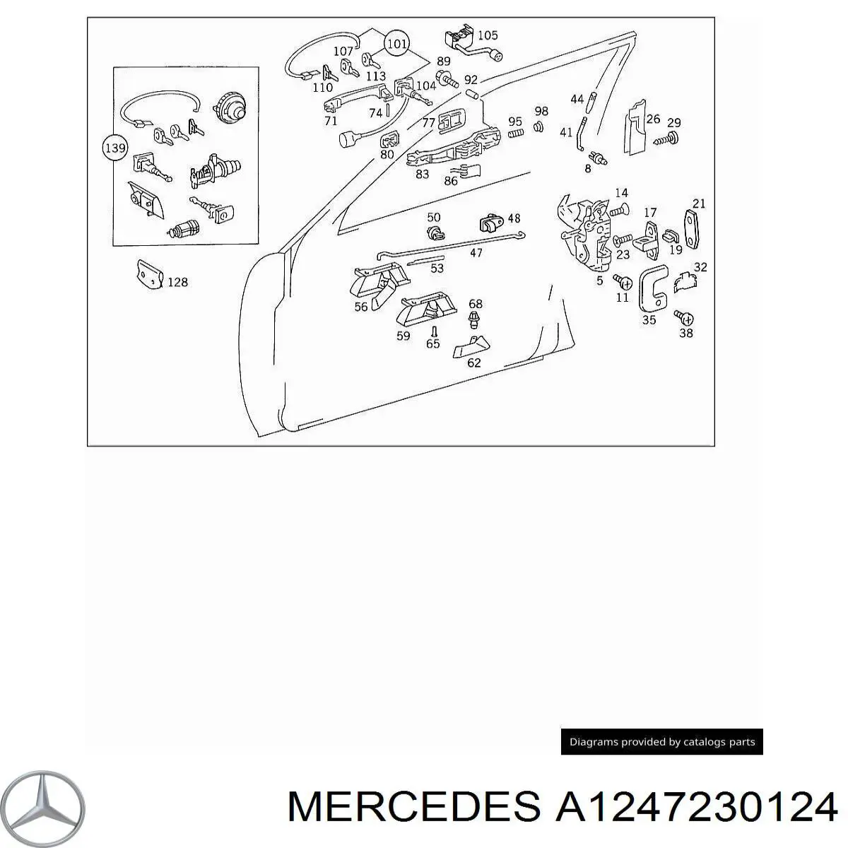 Купити A1247230124 Mercedes 