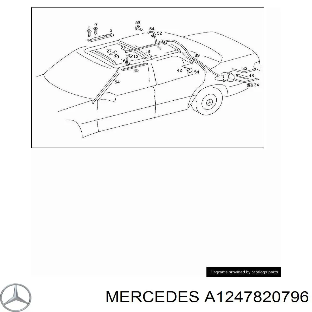  Mercedes A1247820796 ціна, від 12.67 USD