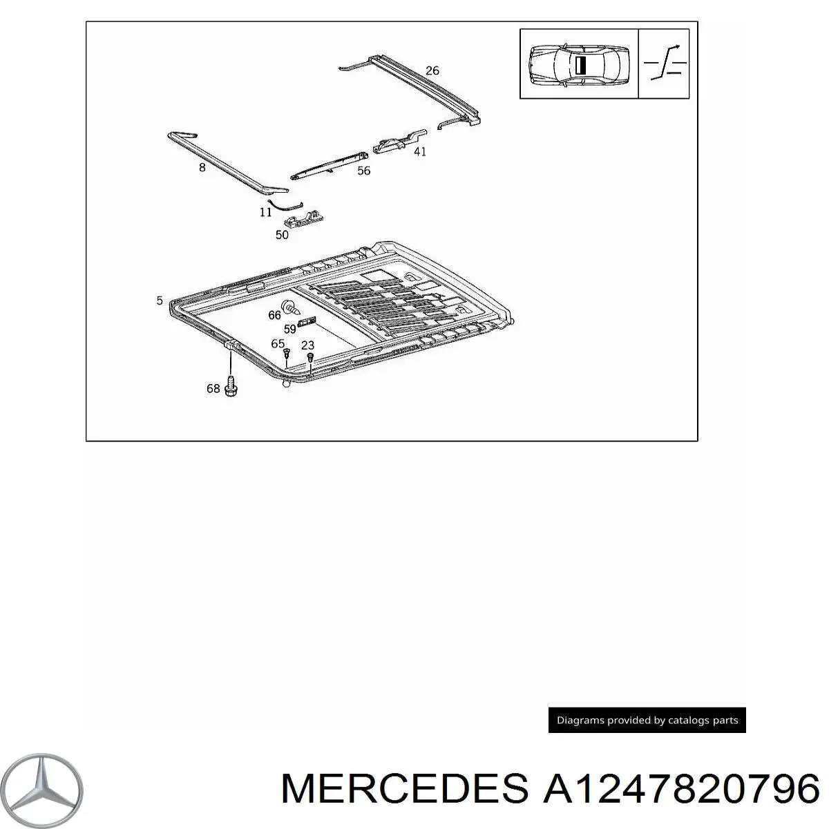 Купити A1247820796 Mercedes 