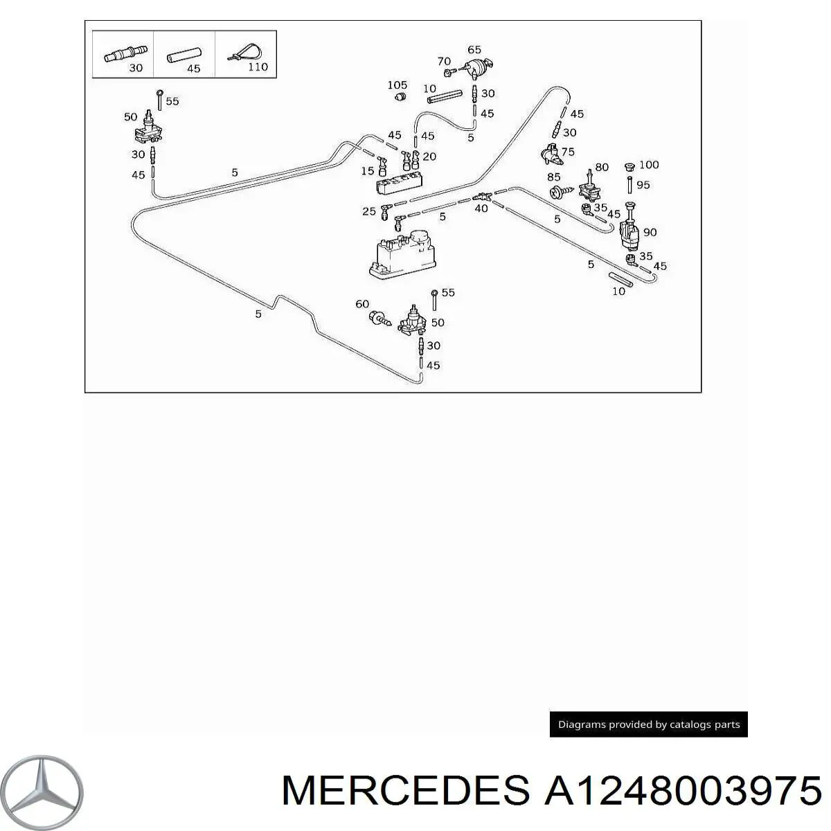 A1248003975 Mercedes Мотор-привод відкриття/закриття кришки багажника